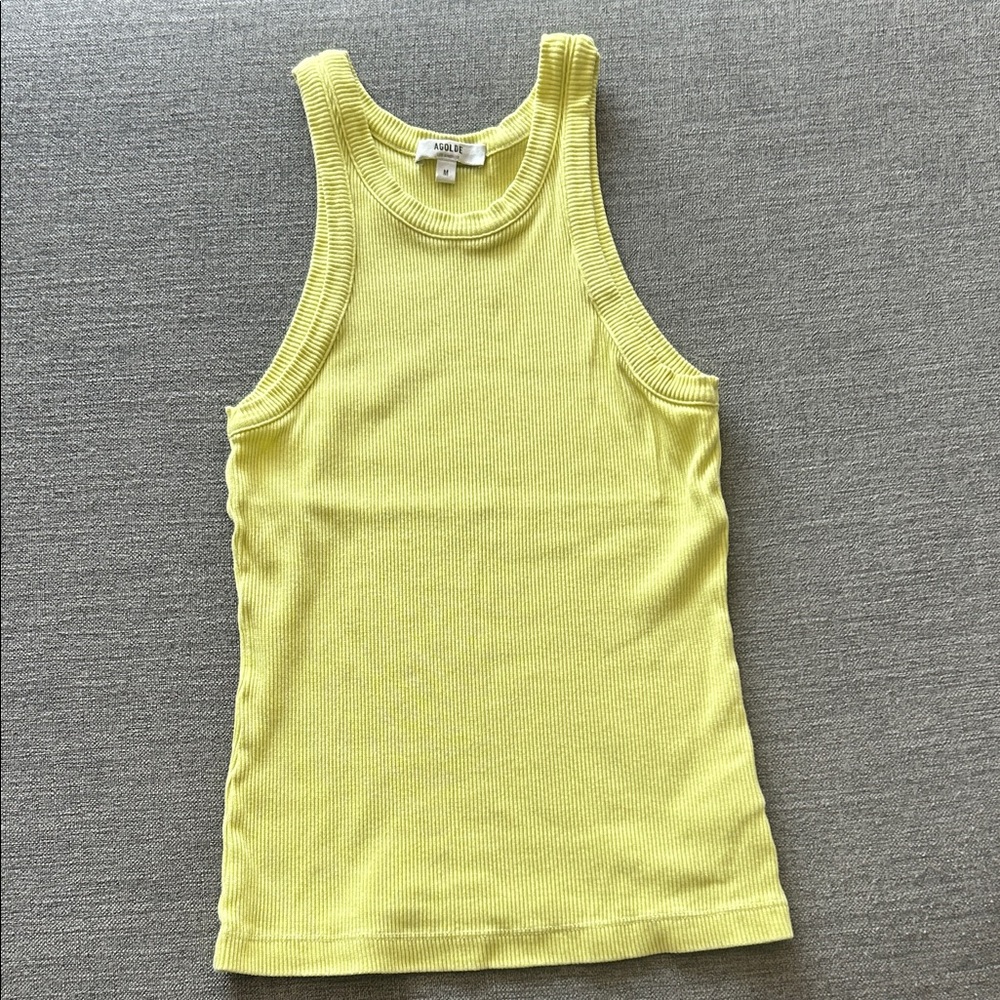 Agolde Bailey Yellow Tank Top